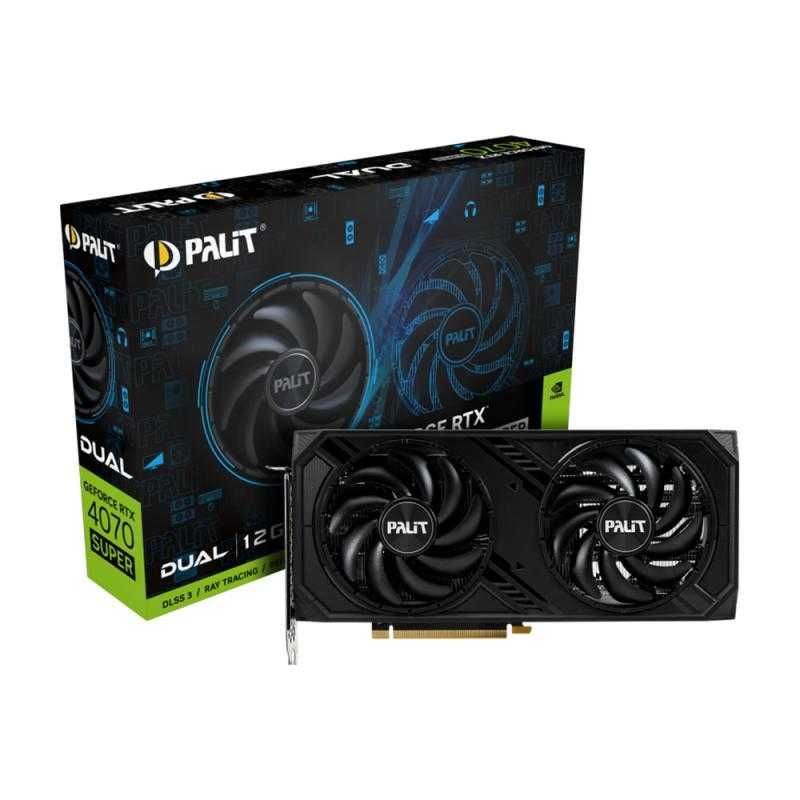 Видеокарта Palit GeForce RTX 4070-12GB SUPER Dual