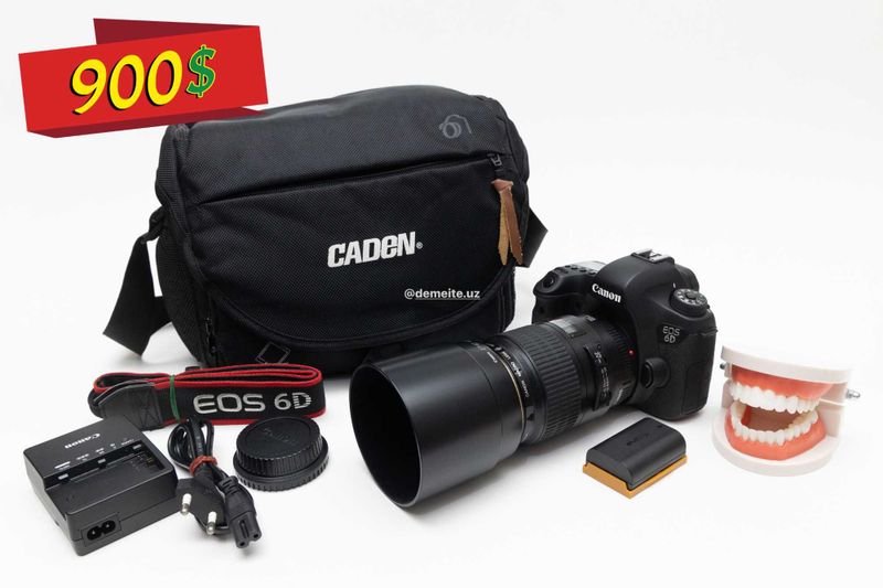Canon EOS 6D Body + Canon EF 100mm Macro f2.8 USM. Stomatologlar uchun Canon EOS 6D Body + Canon EF 100mm Macro f2.8 USM. Stomatologlar uchun
