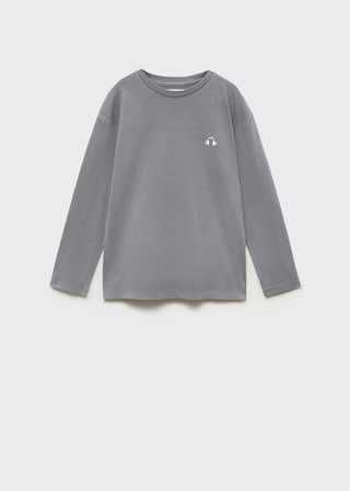 MANGO футболка с длинными рукавам