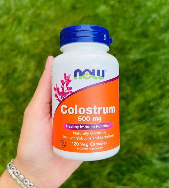 Now COLOSTRUM 500mg / Молозиво / 120 вегетарианских капсул