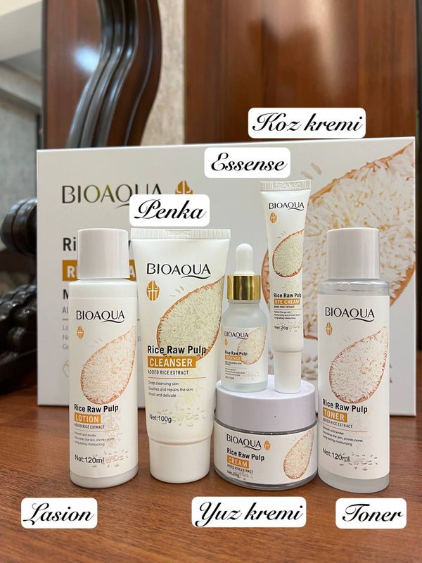 BIOAQUA brendidan kuchli oqartiruvchi guruchli nabor BIOAQUA brendidan kuchli oqartiruvchi guruchli nabor