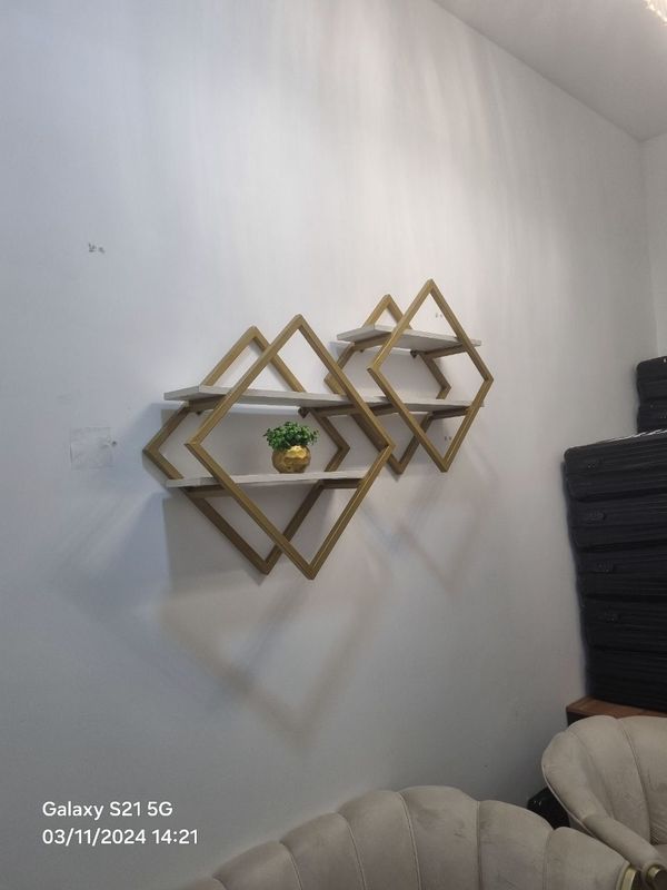 Romb loft mebel gold rombik stellaj polka