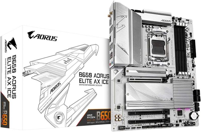 Gigabyte B650 Aorus Elite AX ICE New