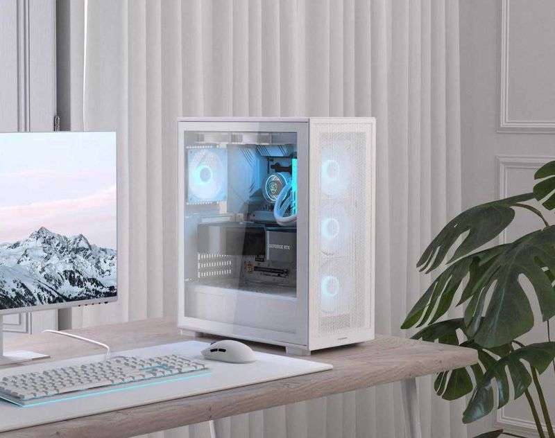 Игровой компьютер Maxcore Shadow White Edition i5-14400F | RTX5060 8GB