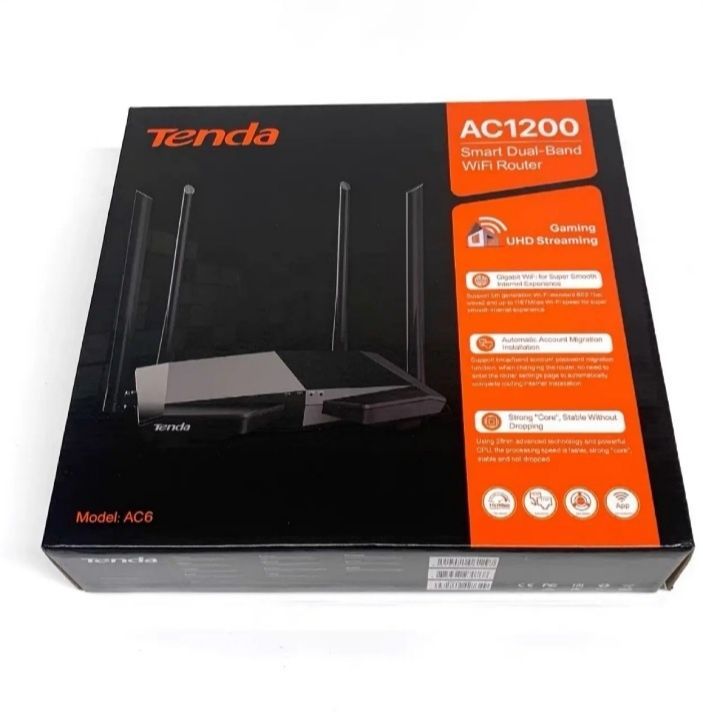 Tenda AC6 AC1200 2.4г +5 Ггц 6dBi Tenda AC6 AC1200 2.4г +5 Ггц 6dBi