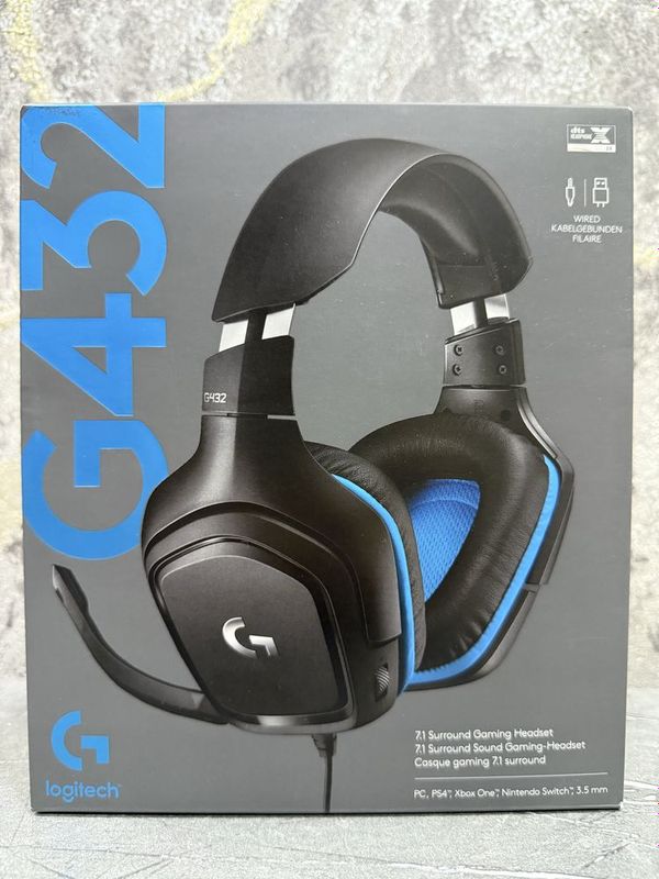 Наушники Logitech G432 — почти новые, требуется ремонт кабеля Наушники Logitech G432 — почти новые, требуется ремонт кабеля
