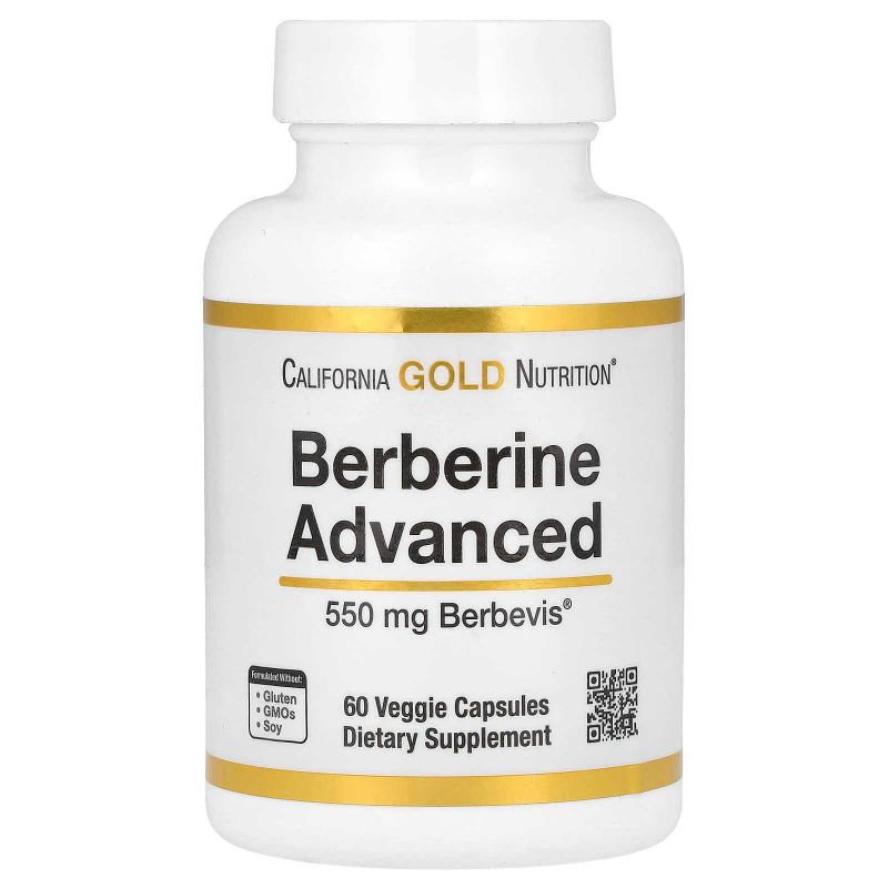 California Gold Nutrition, Берберин, 550 мг, 60 капсул