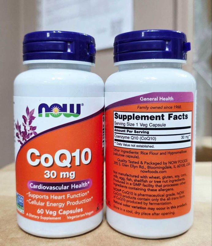 ДОСТАВКИ НЕТ Now коэнзим Q10 30mg. 60шт-70 000 и 120шт. 120 000