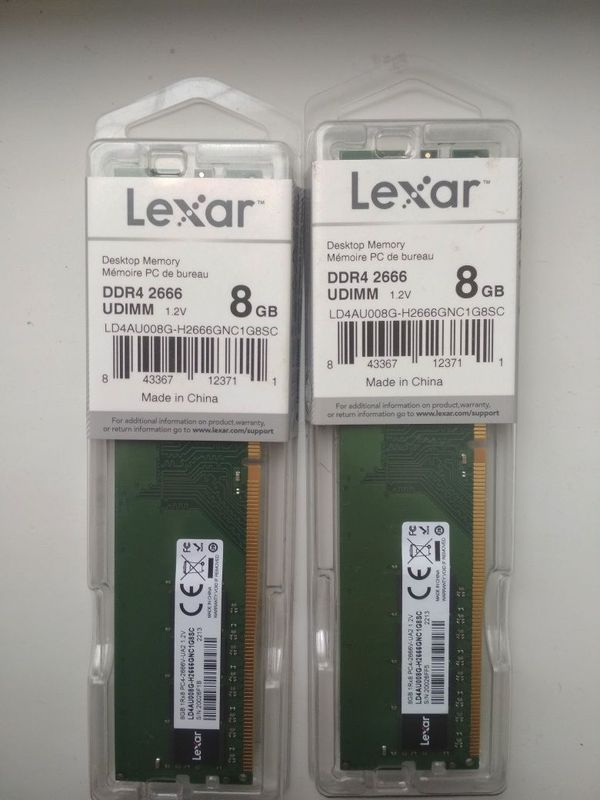 UDIMM 8x2 16GB 2666MGhz