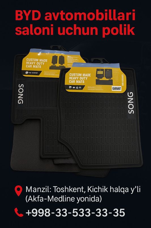 BYD avtomobillari salon qismi uchun "Polik"