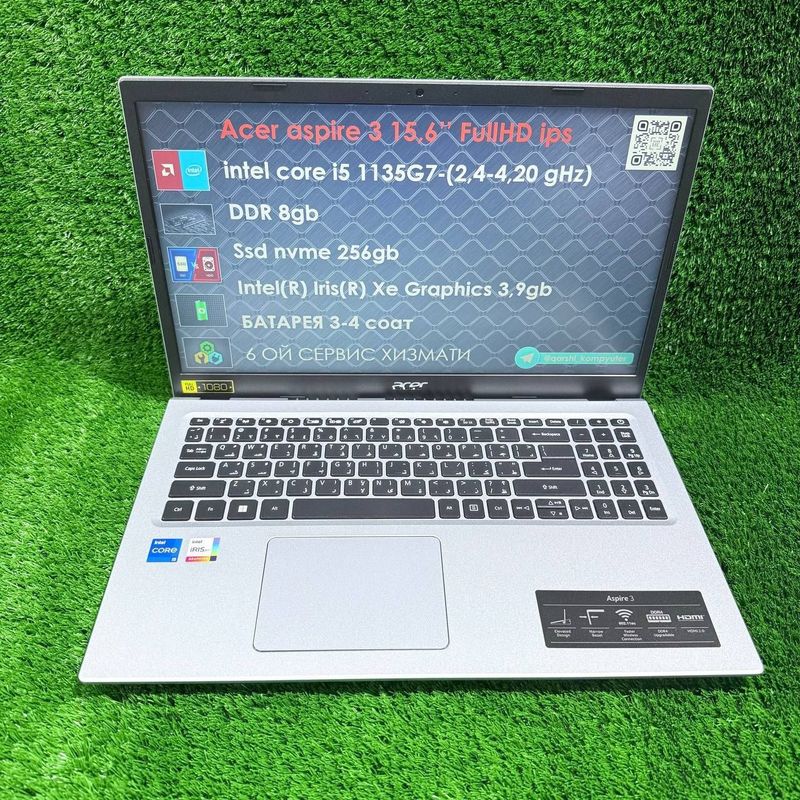 Acer i5 1135g7 8gb 256gb 15,6 silver