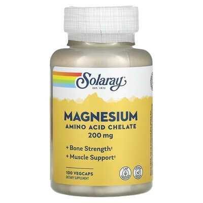 Magnesium Chelated Solaray 200mg N100