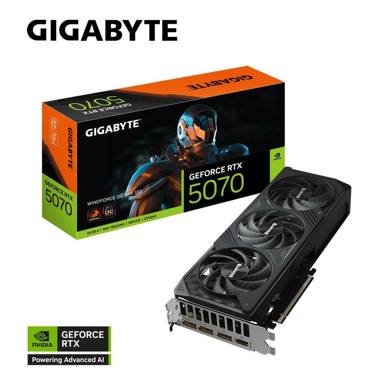 Видеокарта GIGABYTE GeForce RTX 5070 GAMING OC Видеокарта GIGABYTE GeForce RTX 5070 GAMING OC