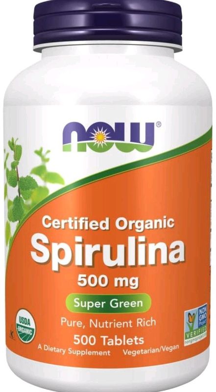 Now Spirulina Спирулина 500 мг 500 шт