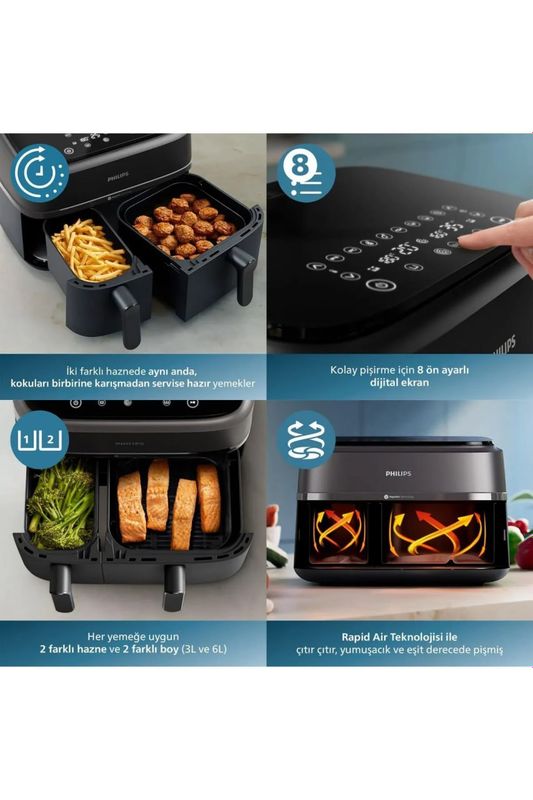 Аэрогриль 9 л Philips 3000 Series NA350/00 Аэрогриль 9 л Philips 3000 Series NA350/00
