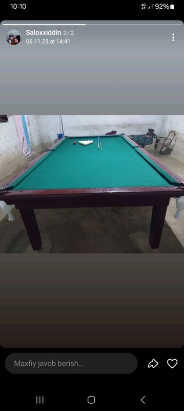 Billard sotiladi dsp xolati yaxshi Billard sotiladi dsp xolati yaxshi