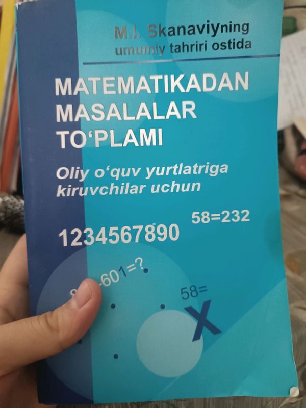 Matematikadan Skanavey kitobi Matematikadan Skanavey kitobi