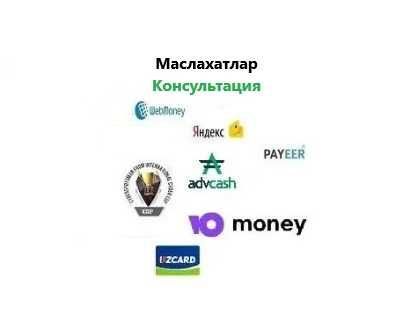 Профессионал маслахатлар Webmoney, консультация провессиональная