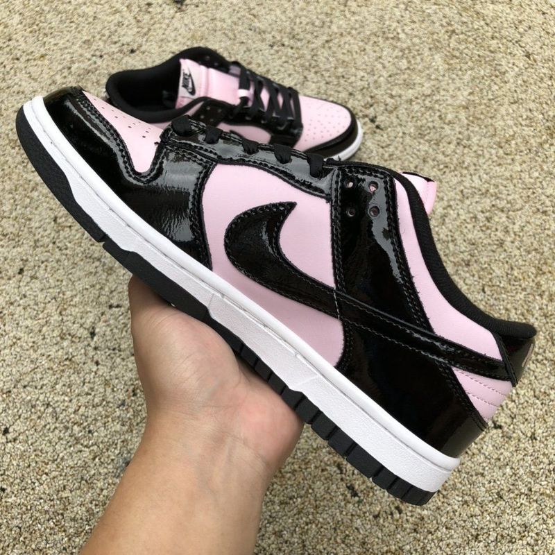 НОВЫЕ!! nike dunk black patent pink