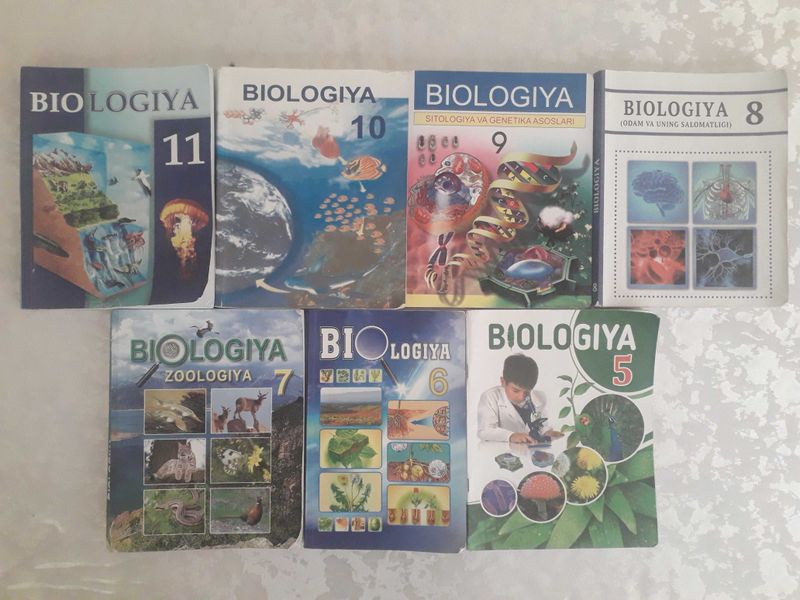 Biologiya darlik kitoblari sotiladi!