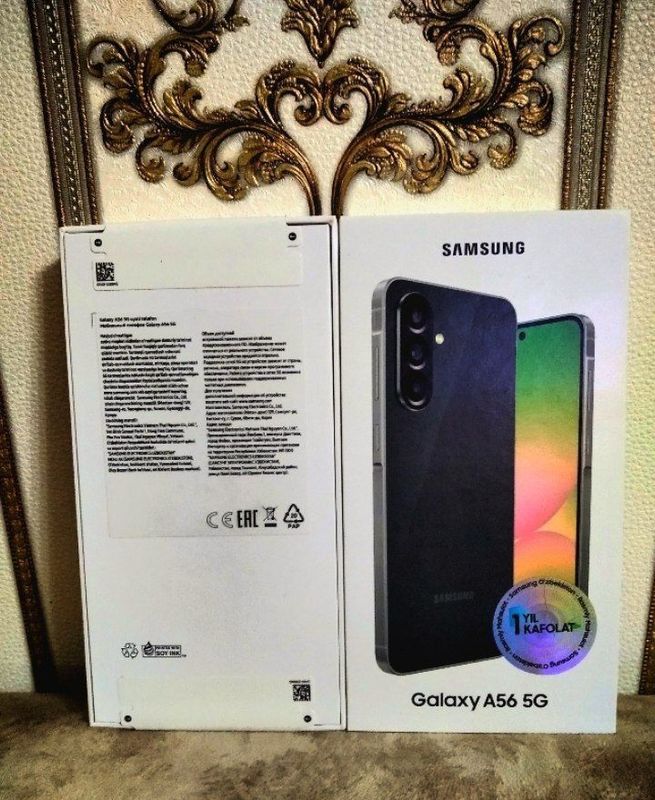 Samsung A56 8/128 Гб янги упаковка коробка документ комплект срочно со Samsung A56 8/128 Гб янги упаковка коробка документ комплект срочно со