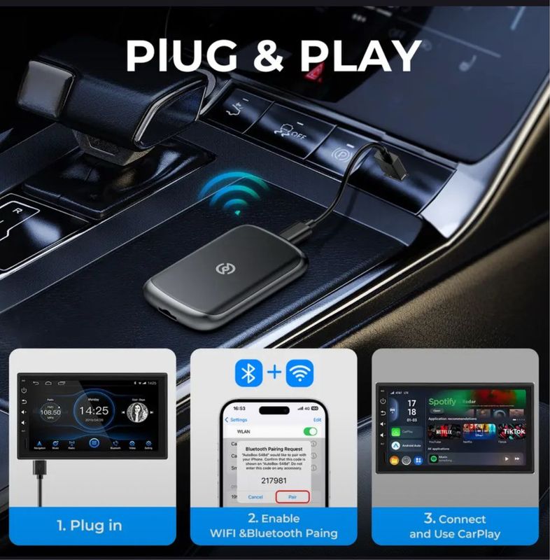 TIMEKNOW 2025 Новый 3 в 1 CarPlay Поддержка Youtube Универсальный TIMEKNOW 2025 Новый 3 в 1 CarPlay Поддержка Youtube Универсальный