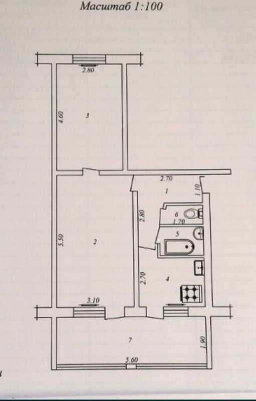 Продается квартира 2/2/4 Буюк Ипак Йули