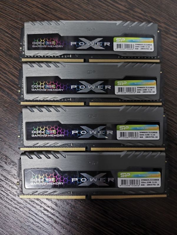 SP X-Power 4x8Gb (32Gb) RGB DDR4 3200Mhz SP X-Power 4x8Gb (32Gb) RGB DDR4 3200Mhz