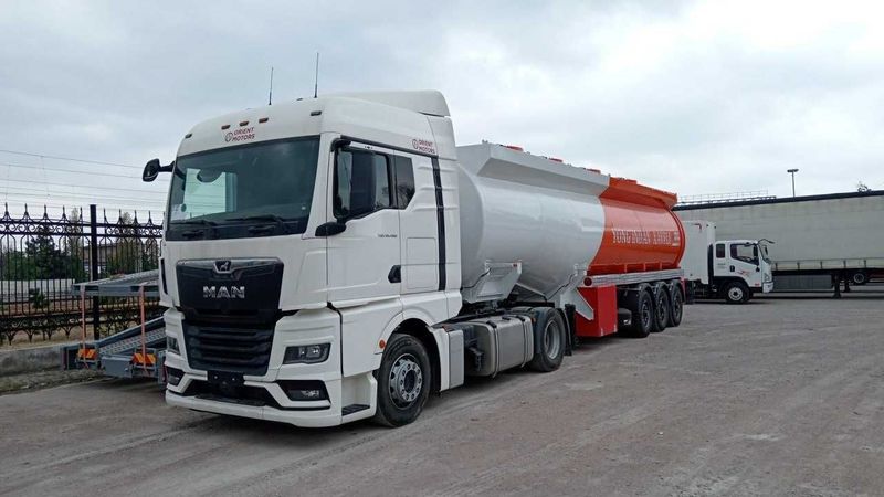 Бензовоз, дизеловоз новый полуприцеп 4 отсек MADE IN UZB