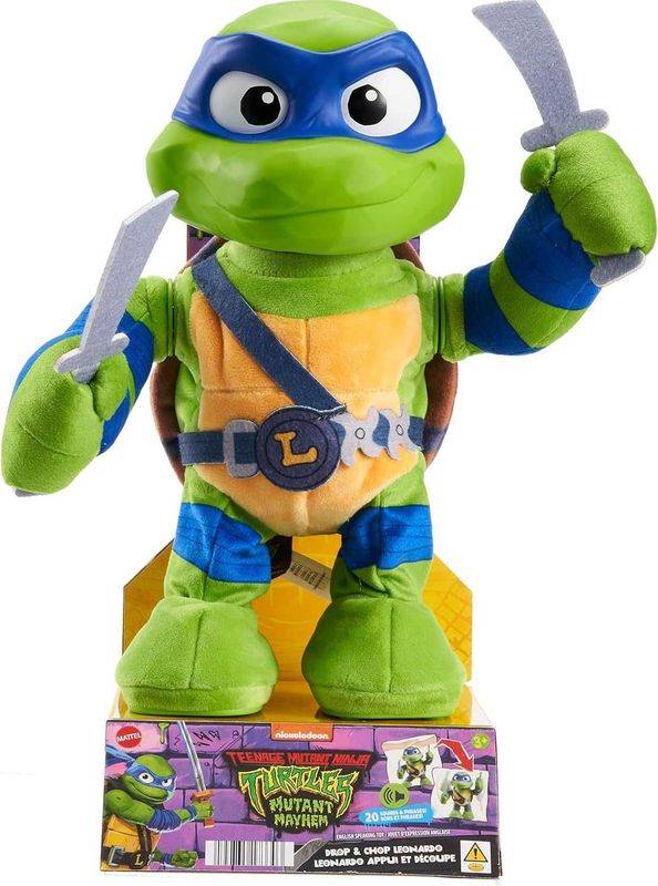 Mattel Teenage Mutant Ninja Turtles: Leonardo с действием и 20 звуками