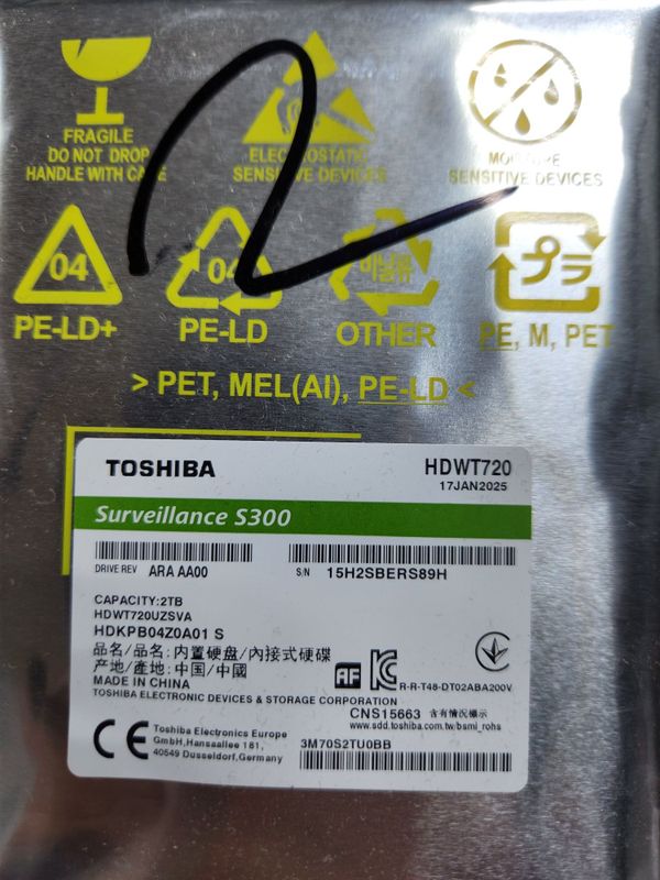[HDD]Toshiba жесткий диски 2TB, 4TB 7200RPM