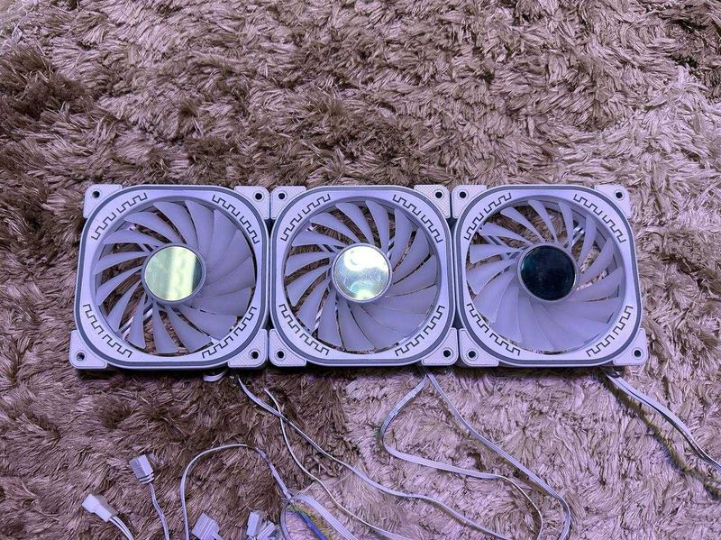 Белые ARGB кулера 4pin PWM