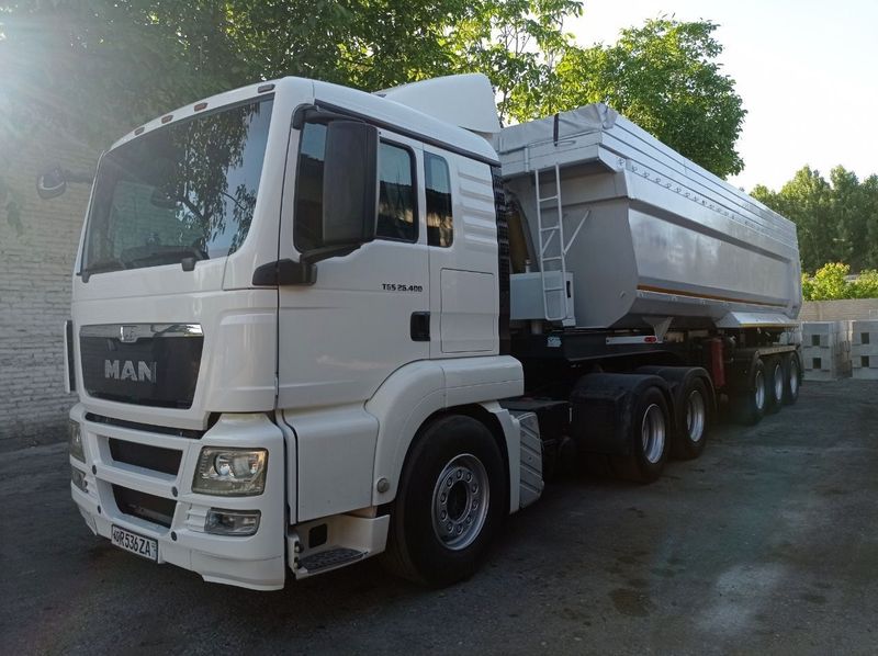 UZ MAN TGS 26.400 Тонар прицеп UzAutoTRAILER HDR810 Сотилади UZ MAN TGS 26.400 Тонар прицеп UzAutoTRAILER HDR810 Сотилади
