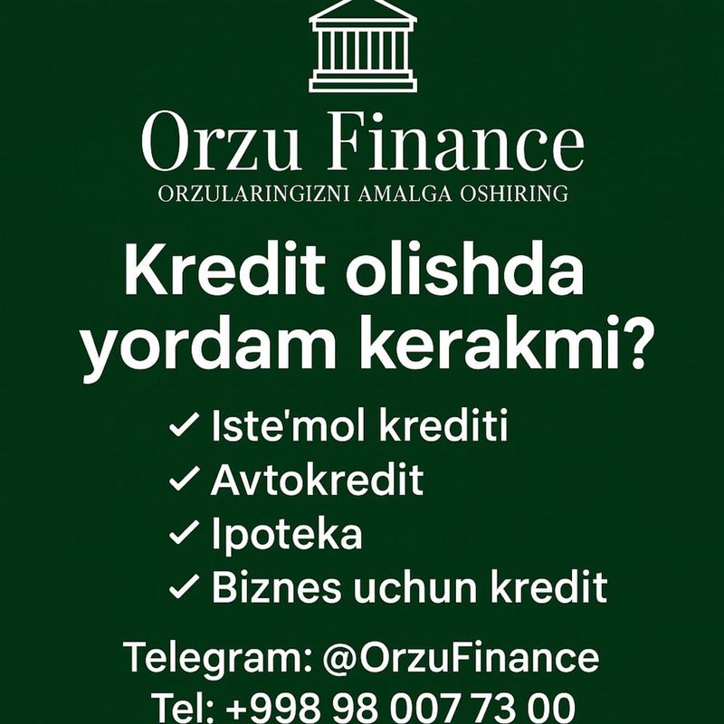“OrzuFinance” Ипотека Хизмати “OrzuFinance” Ипотека Хизмати