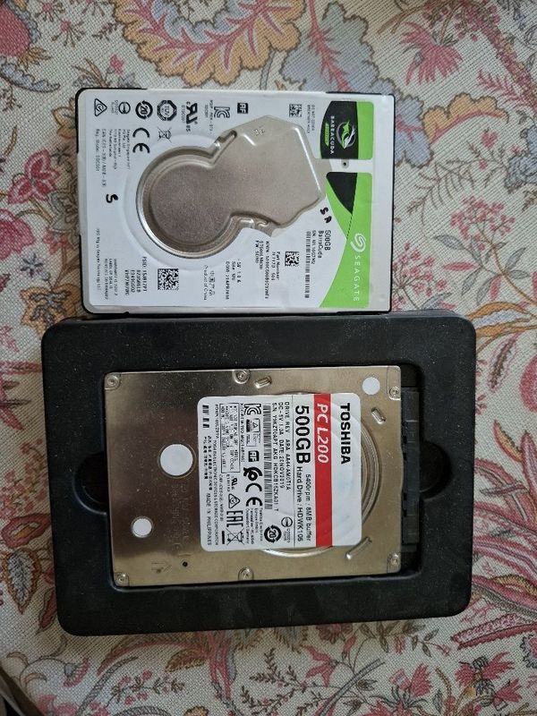 Жёсткие диски 500GB для ноутбука – Toshiba и Seagate, в отличном состо Жёсткие диски 500GB для ноутбука – Toshiba и Seagate, в отличном состо