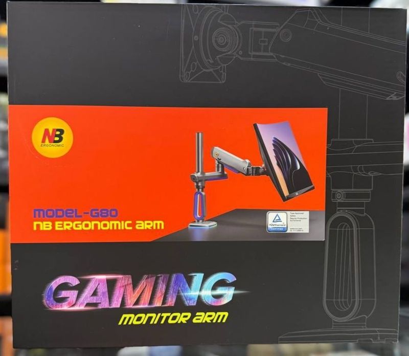 Настольный игровой кронштейн для монитора NB North Bayou G80, 32-60" Настольный игровой кронштейн для монитора NB North Bayou G80, 32-60"