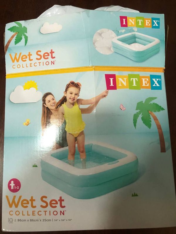 Детский надувной бассейн Intex, 57 л, 86*86*25 Детский надувной бассейн Intex, 57 л, 86*86*25