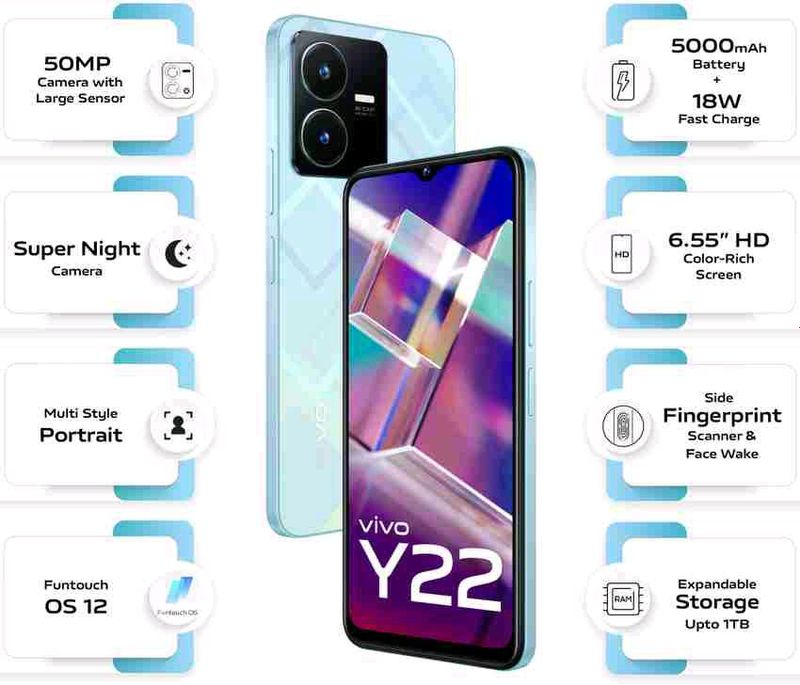 Vivo Y22 4/64 GB Toza tutilgan Vivo Y22 4/64 GB Toza tutilgan