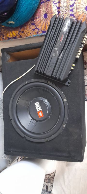 Самбуфер JBL 1200W +усилитель Cony 500