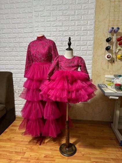 платье для дочки и матери платье для дочки и матери