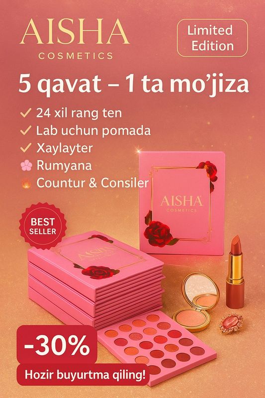 Aisha 5 tasi birda politra kitob ten pomada Hayla Aisha 5 tasi birda politra kitob ten pomada Hayla