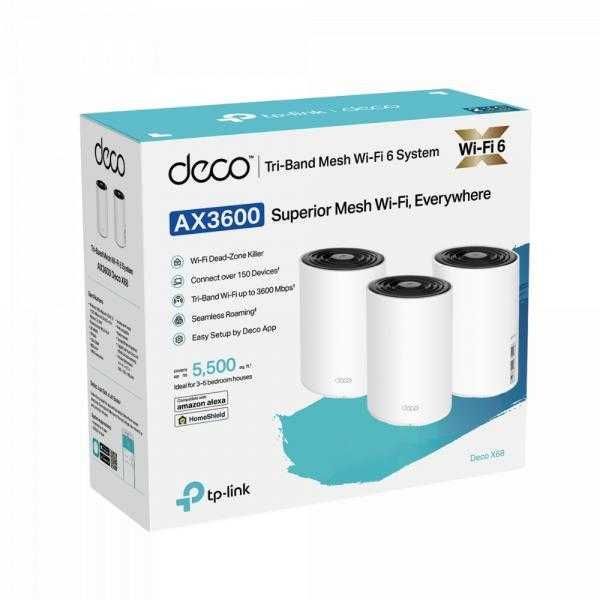 Wi-Fi роутер Tp-link Deco X68 (3-pack)