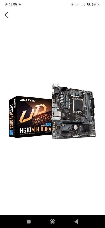 Материнска плата Gigabyte H610 DDR4 в отличном состоянии