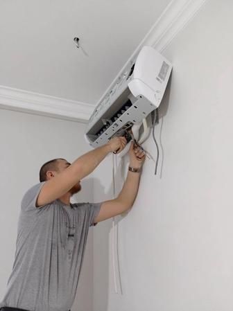 Установка кондиционеров--Konditsioner ustanovka qilamiz.