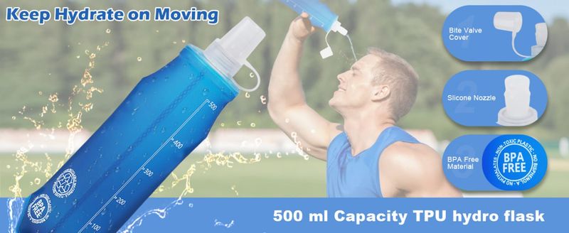 Складная мягкая фляга для воды
