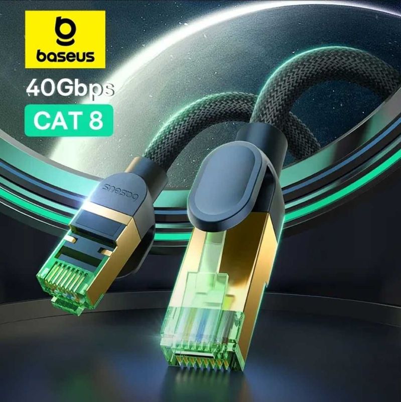 Baseus High Speed CAT8 40Gbps Высокоскоростной Ethernet-кабель RJ45 Baseus High Speed CAT8 40Gbps Высокоскоростной Ethernet-кабель RJ45