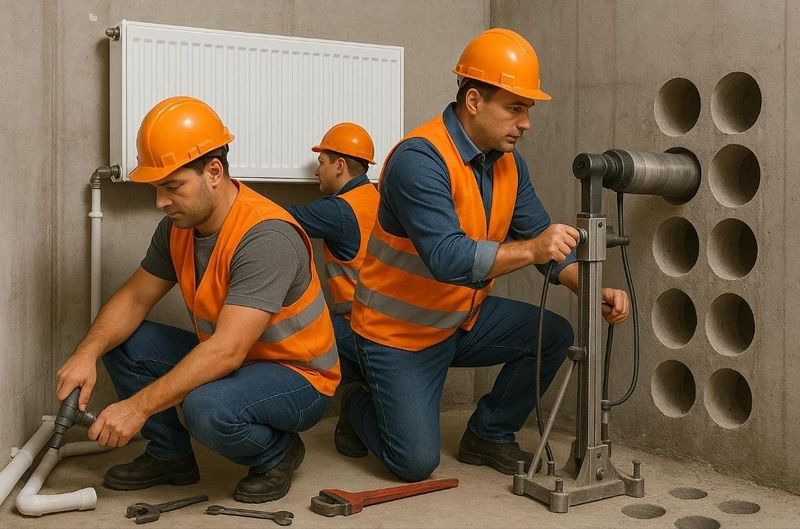 Beton plitalarni almazni teshish kesish yorish va santexnik xizmati Beton plitalarni almazni teshish kesish yorish va santexnik xizmati