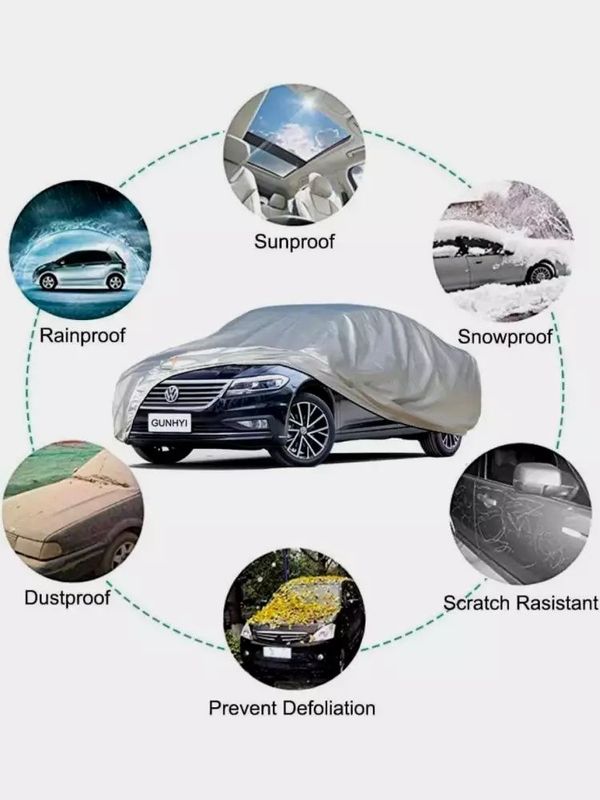Avtomobillar uchun Universal Suv Oʻtkazmaydigan Himoya Tent G‘ilofi Avtomobillar uchun Universal Suv Oʻtkazmaydigan Himoya Tent G‘ilofi