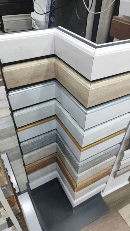 Plintus Alyumin profil, MDF, Laminat, Plastik, Алюмин, Polyuretan Plintus Alyumin profil, MDF, Laminat, Plastik, Алюмин, Polyuretan