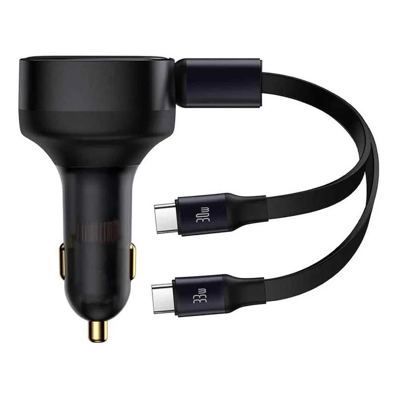 Автомобильное зарядное устройство Baseus Enjoyment 2в1 33W 2x USB-C Автомобильное зарядное устройство Baseus Enjoyment 2в1 33W 2x USB-C